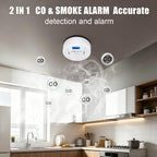 3-Pack Portable 2-in-1 Combination CO & Smoke Detector – Battery Operated, Easy Install for Home & Indoor Spaces