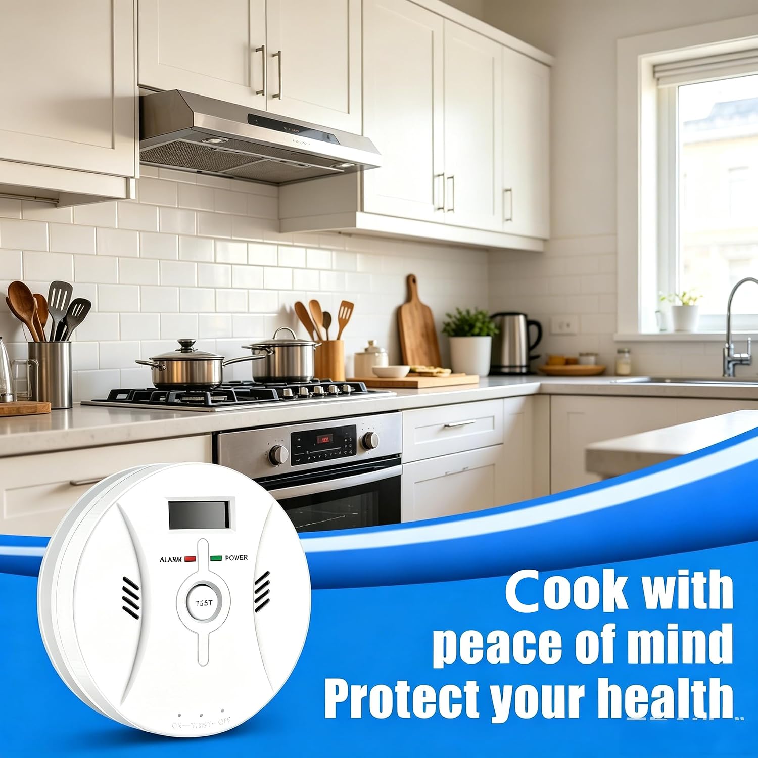 3-Pack Portable 2-in-1 Combination CO & Smoke Detector – Battery Operated, Easy Install for Home & Indoor Spaces