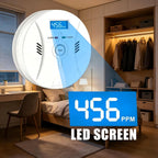 3-Pack Portable 2-in-1 Combination CO & Smoke Detector – Battery Operated, Easy Install for Home & Indoor Spaces
