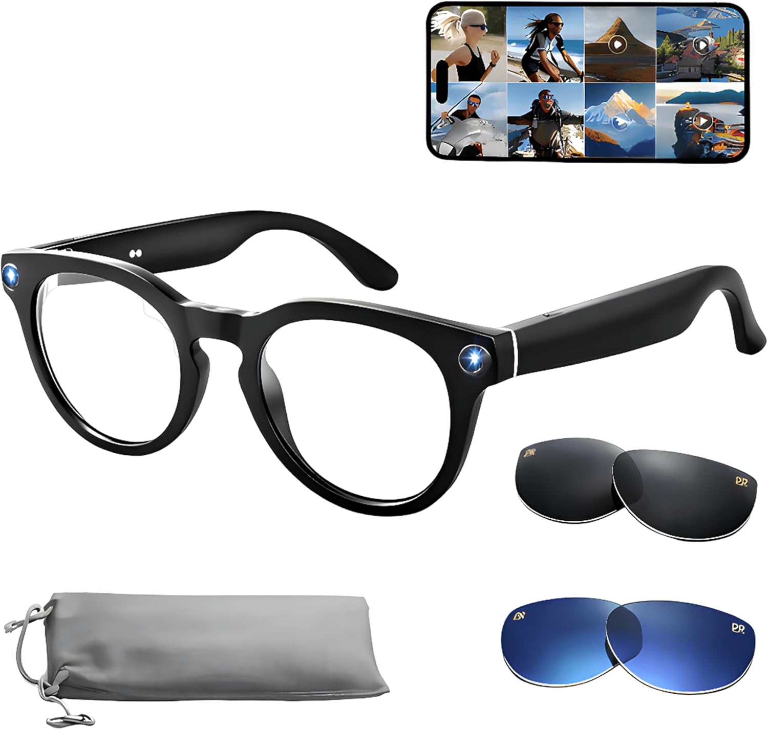 AiMB-S1 AI Smart Glasses – 1080p Camera, Bluetooth 5.4, ChatGPT & IPX5 Main image