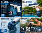 Water Gun Electric Automatic Rechargeable High Power Water Blaster Pool Toy