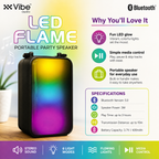 Vibe Audio LED FLAME Portable Party Speaker