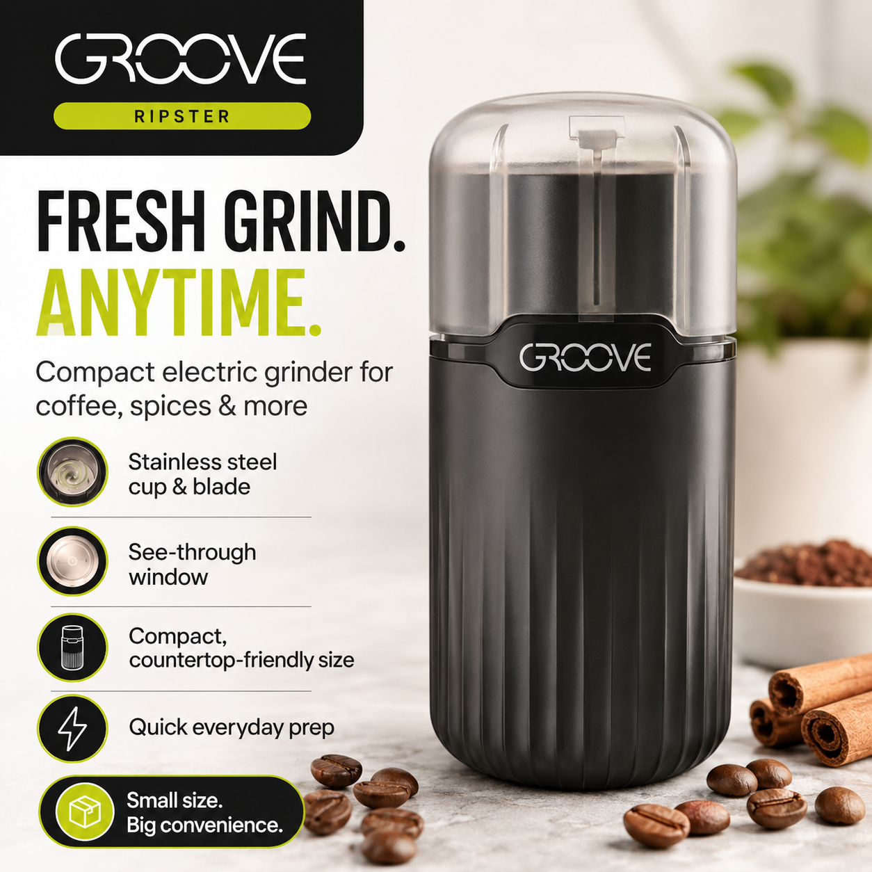 Groove Ripster Coffee and Spice Grinder Main image