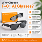 AI Glasses Wireless Headset F-01