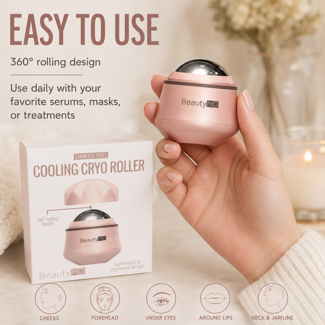 Stainless Steel Cooling Cryo Roller