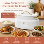 Beautiful 10-in-1 6-Qt Electric Multi-Cooker by Drew Barrymore – White Icing