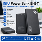 INIU POWER BANK BI-B41 PowerPaw Slim 10000mAh