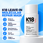 K18 Leave-In Molecular Repair Hair Mask, 50 mL