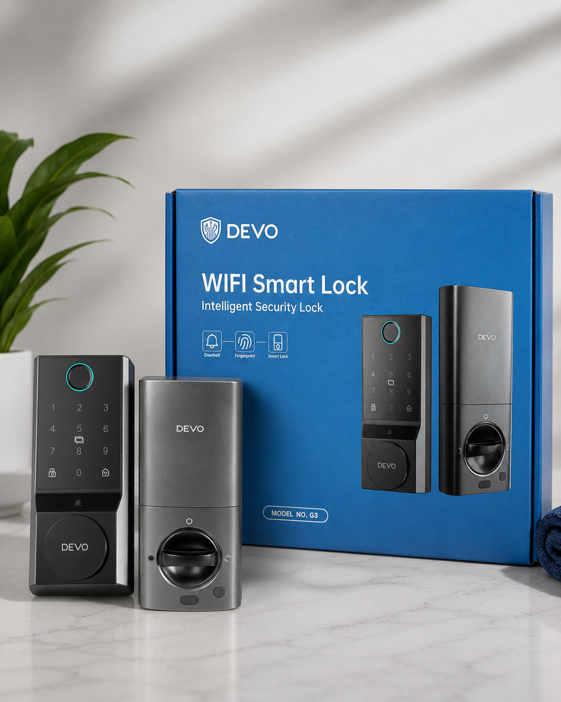 DEVO WiFi Smart Lock – Intelligent Security Lock (Model G3)