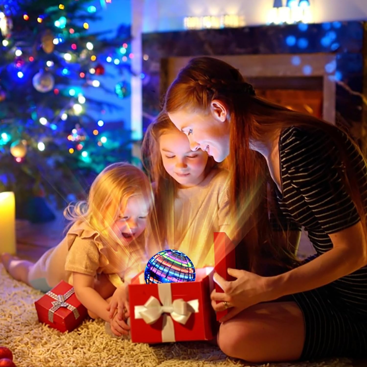 Flying Orb Ball with Dazzling Lights – Magic Hover Spinner & Boomerang Drone