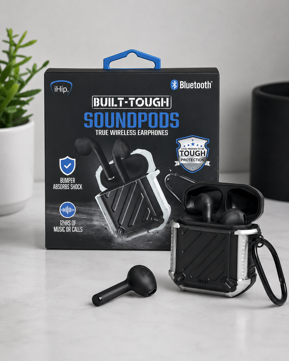 iHip Built Tough Sound Pods – Wireless Bluetooth Earbuds Main image