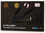 K10 6-Piece Marble-Coated Knife Set – Sharp, Stylish & Built for Everyday Cooking