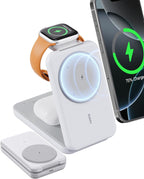 RORRY M3 10000mAh 3-in-1 MagSafe Wireless Power Bank – Fast Charging for iPhone, Apple Watch & AirPods
