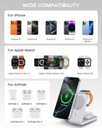 RORRY M3 10000mAh 3-in-1 MagSafe Wireless Power Bank – Fast Charging for iPhone, Apple Watch & AirPods