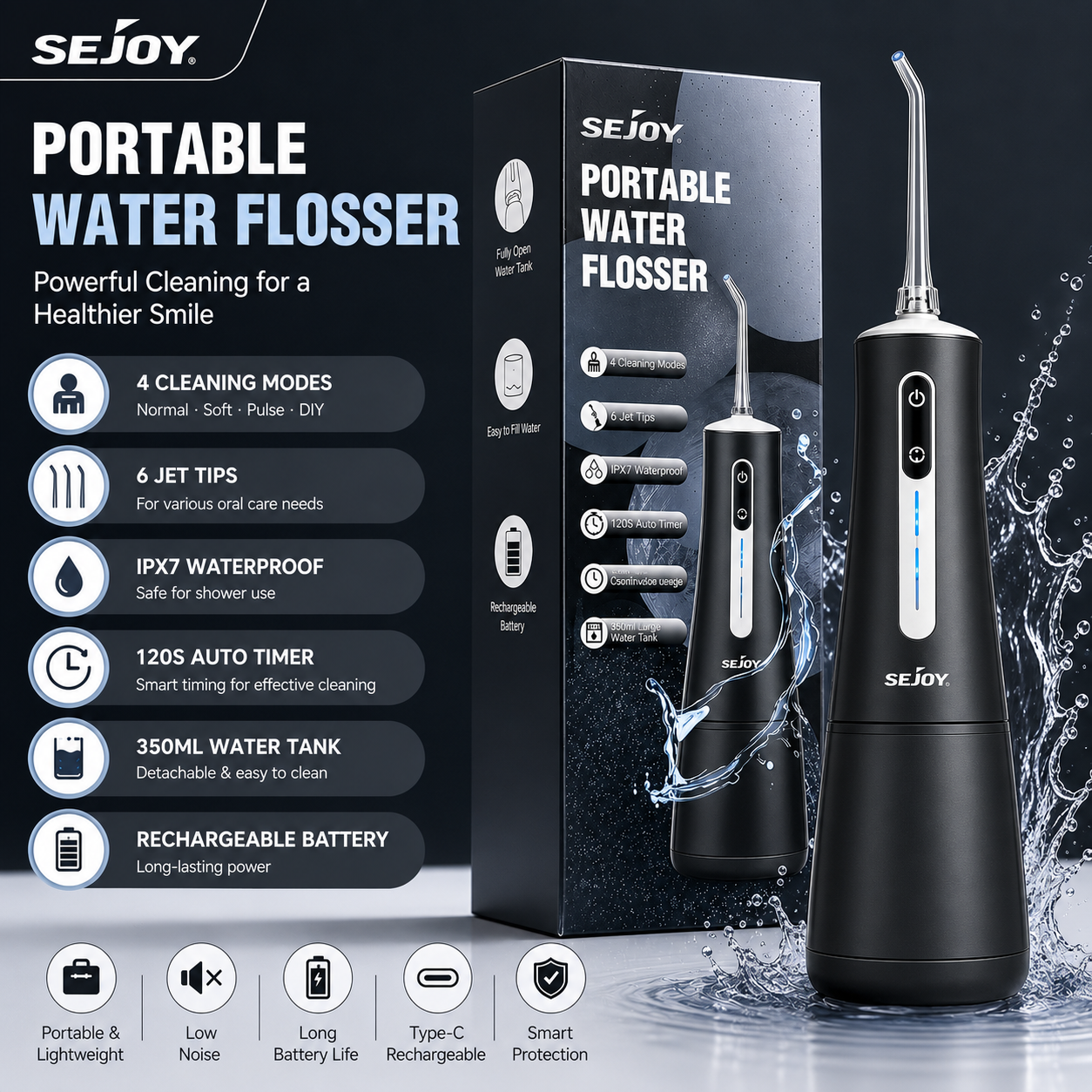 Sejoy Portable Water Flosser