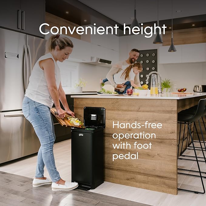 Compost Genie 3.6-Gallon Stainless Steel Kitchen Compost Bin