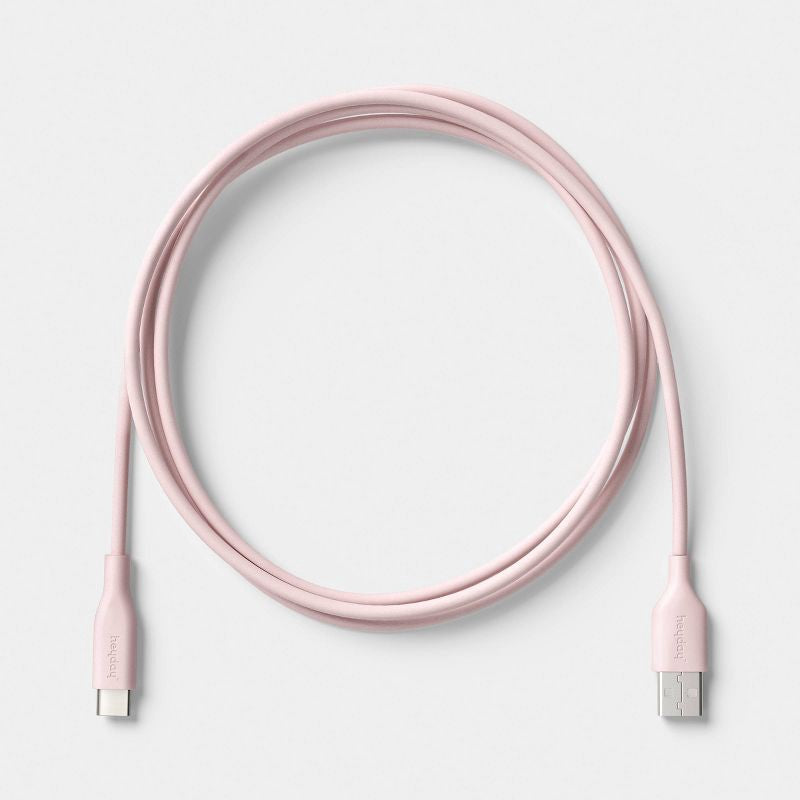 6ft USB-A to USB-C Silicone Cable - heyday™ Cosmetic Pink