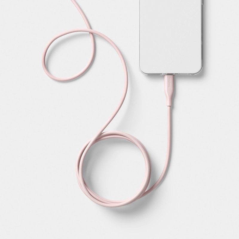 6ft USB-A to USB-C Silicone Cable - heyday™ Cosmetic Pink