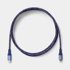 6ft USB-C to Lightning Braided Cable - heyday™ Future Dusk Dark Blue