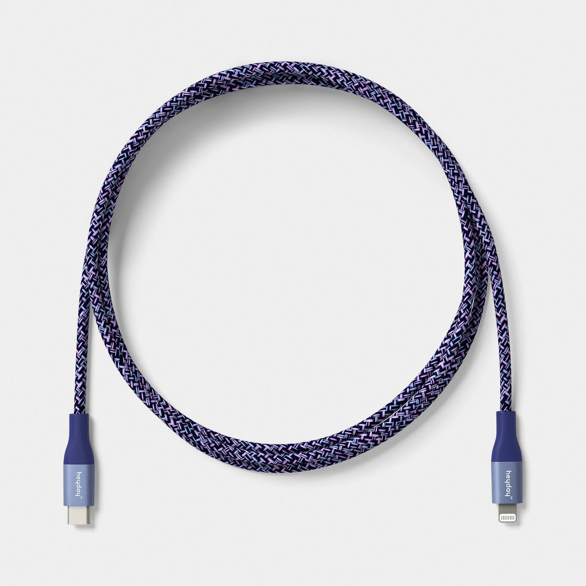 6ft USB-C to Lightning Braided Cable - heyday™ Future Dusk Dark Blue