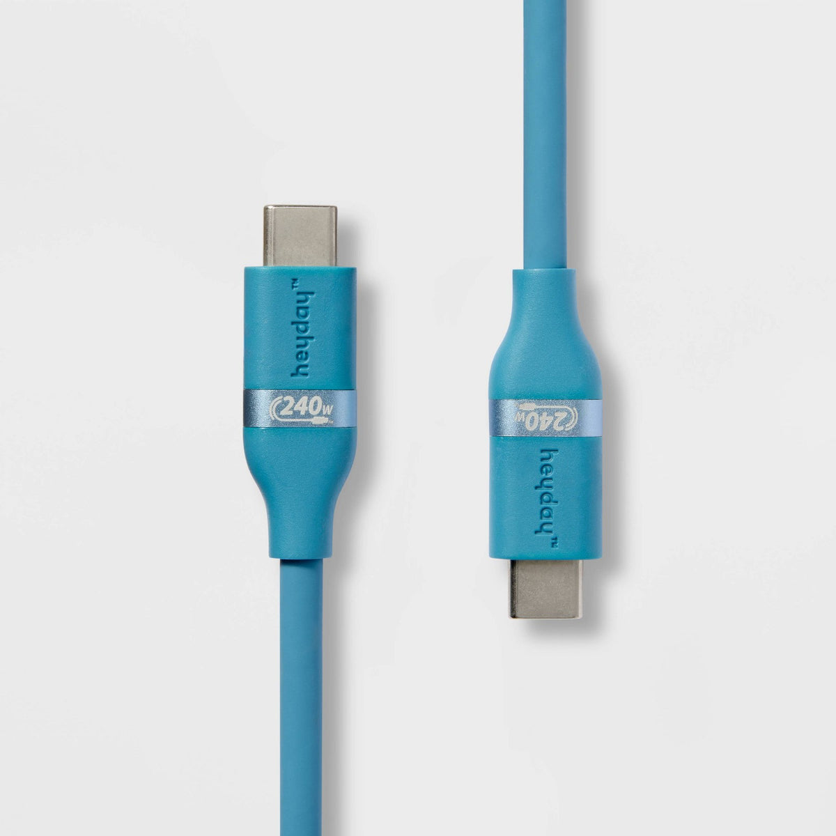 6' USB-C to USB-C Fast Charging Silicone Cable - heyday™ Bluebird