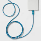 6' USB-C to USB-C Fast Charging Silicone Cable - heyday™ Bluebird