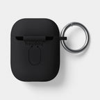 AirPods (1/2 generation) Silicone Case with Clip - heyday™ Black with Silver