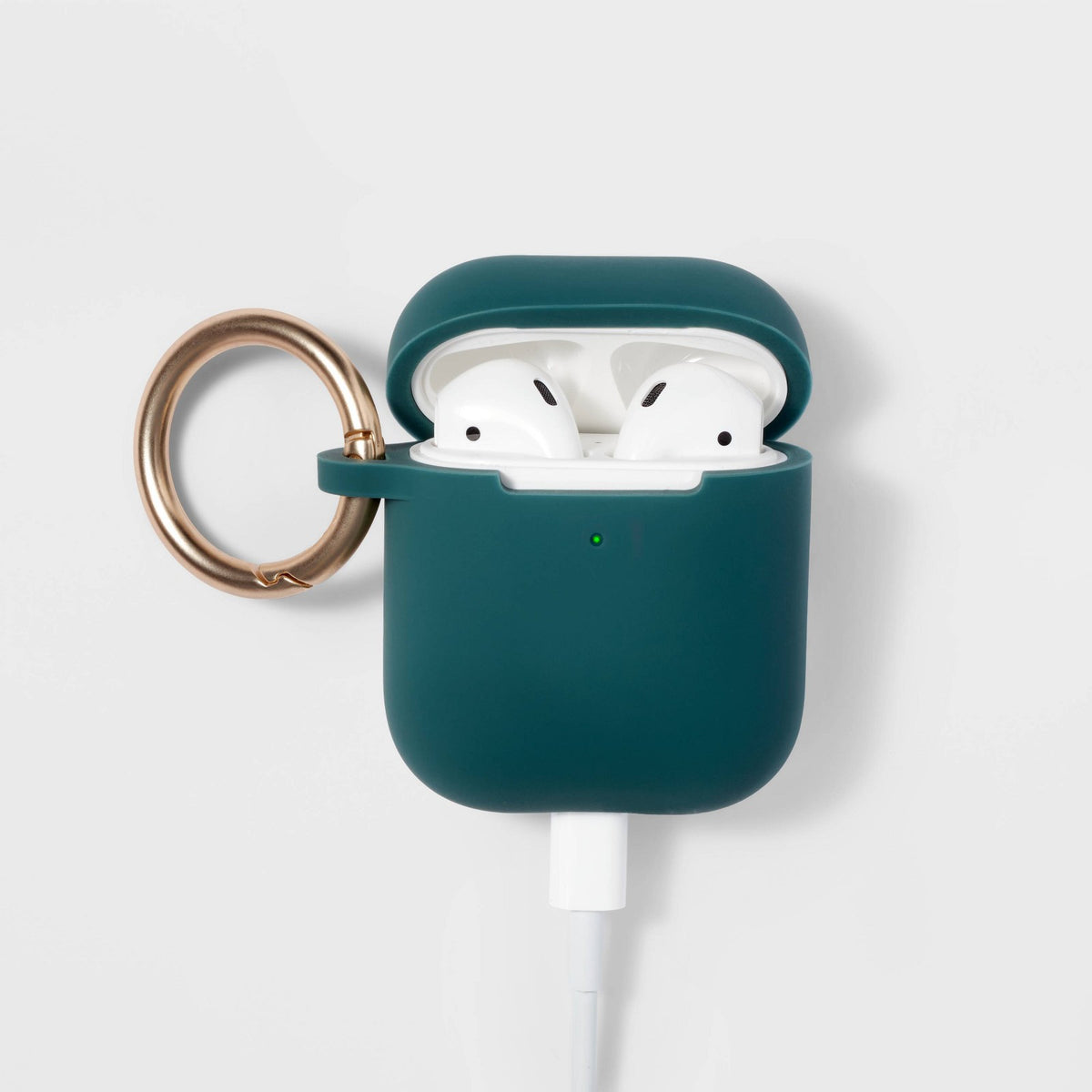 AirPods (1/2 Generation) Recycled Silicone Case with Clip - heyday™ Rain Teal