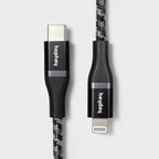 4' Lightning to USB-C Braided Cable - heyday™ Black