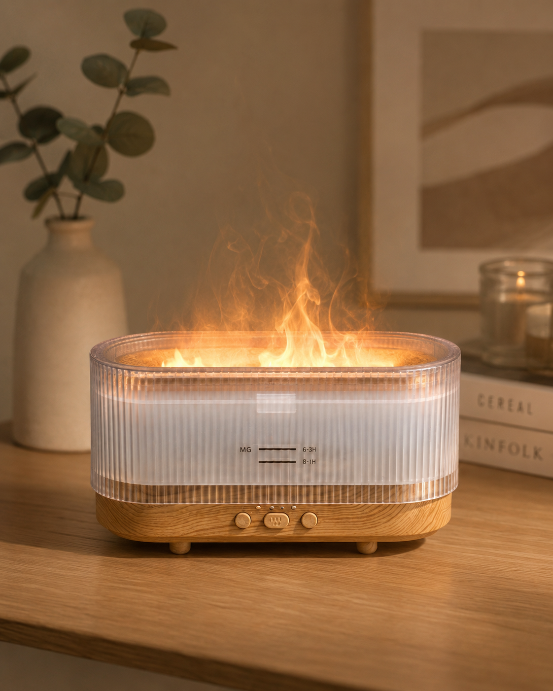 Sejoy Flame X1 Aromatherapy Diffuser 300mL Essential Oil Diffuser w/ LED Lights Main image